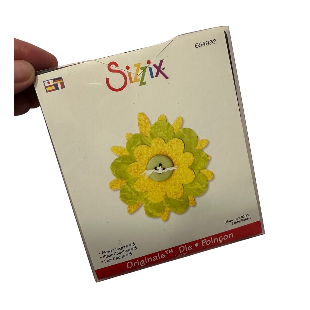 Sizzix Originals Large Die Flower Layers 3 Emily Humble 654982 Scrapbooking